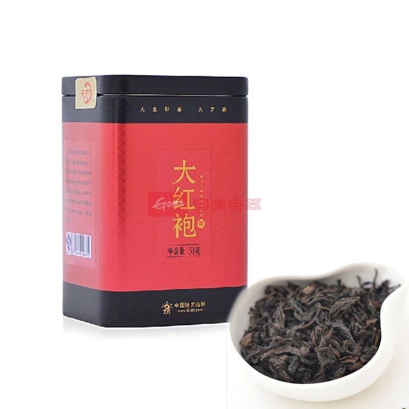 ¥38.00 天方茶叶 岩茶一级大红袍茶50g听装 国美电器 直达