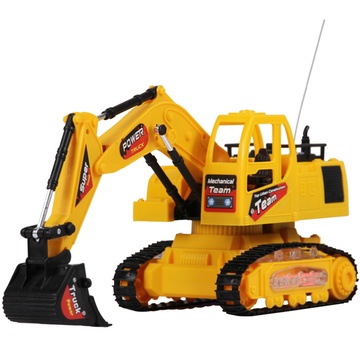 儿童男孩无有线遥控超大电动遥控挖土机掘机工